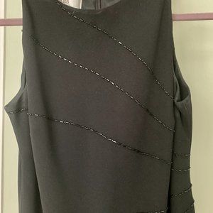 Jones New York Sleeveless Beaded Dress